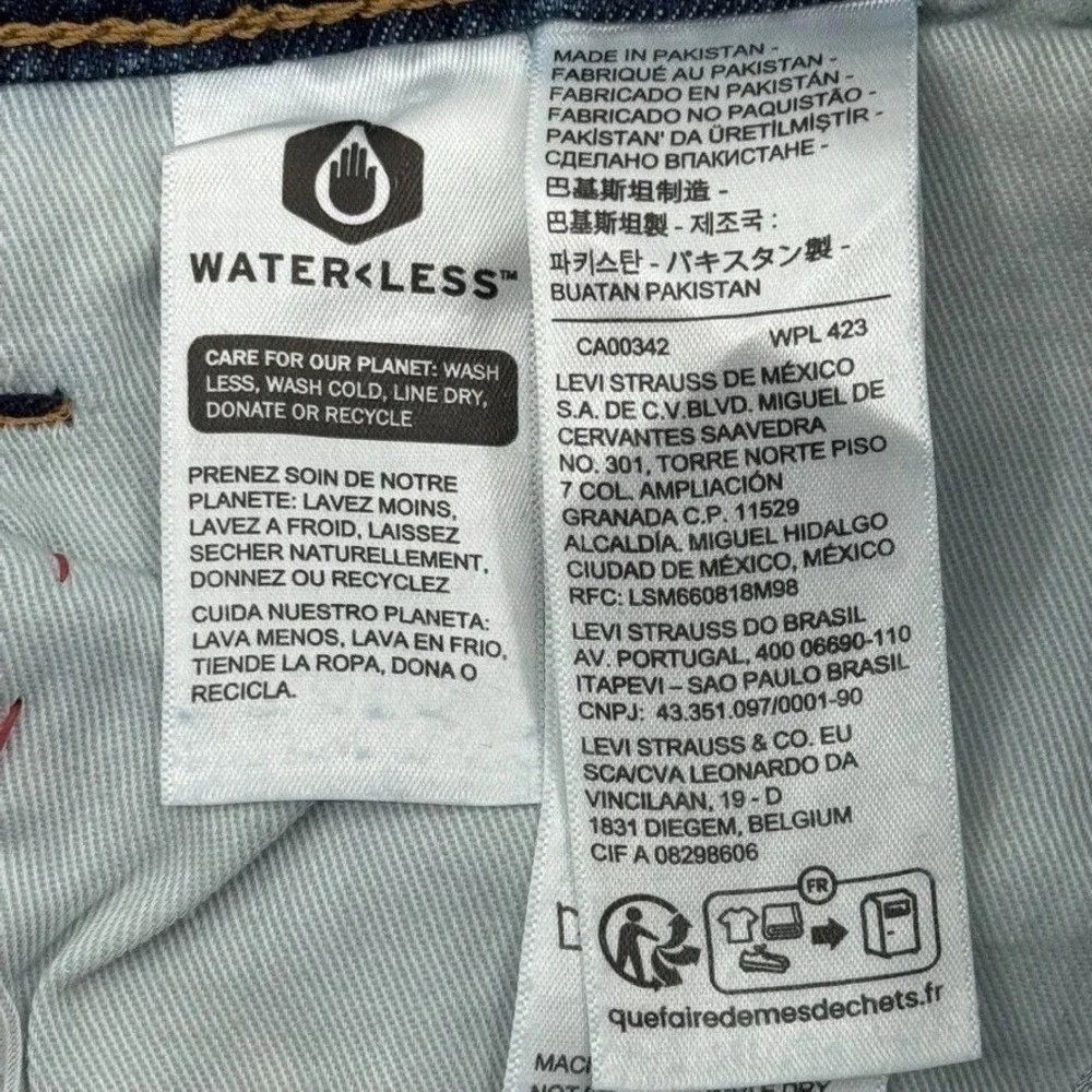 Levi's Performance Slim Jeans Men's 34x31 Blue Denim NWT Reclaimed‎ Sustainable